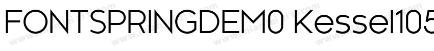 FONTSPRINGDEM0 Kessel105TextBold字体转换